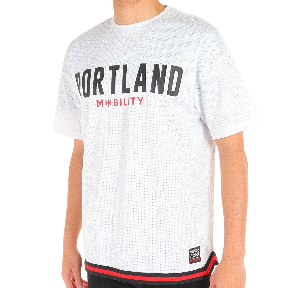  Ｔシャツ メンズ 半袖 PDX メッシュ 751R0EG8284 WHT 【 バスケットボール ウェア 】