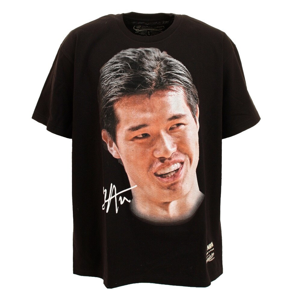  リアルビックフェイス 半袖Tシャツ 渡辺雄太 BMTRMO19608-NBPBLCKYWT
