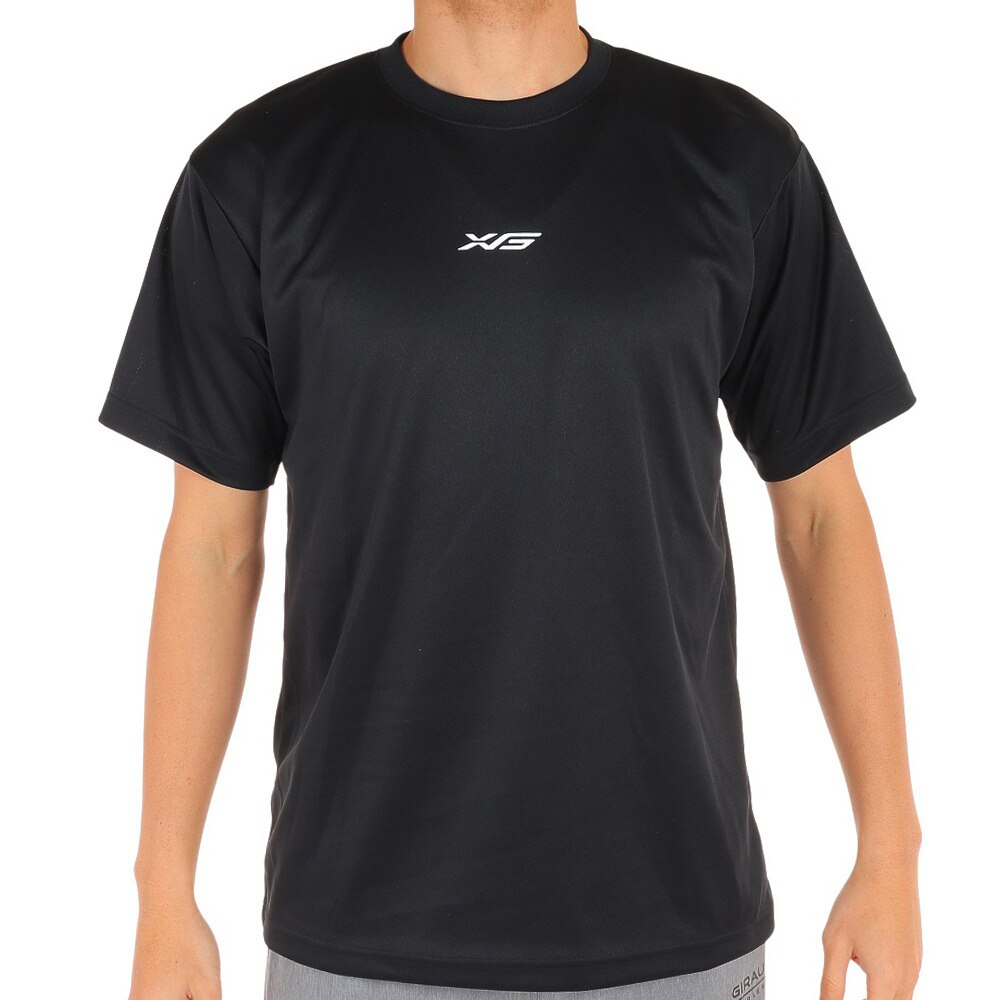 エックスティーエス（XTS）（メンズ）ドライ 吸汗速乾 メッセージTシャツ 751G1ES4410 BLK バスケットボールウェア 