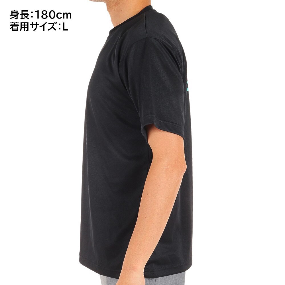 エックスティーエス（XTS）（メンズ）ドライ 吸汗速乾 メッセージTシャツ 751G1ES4410 BLK バスケットボールウェア 