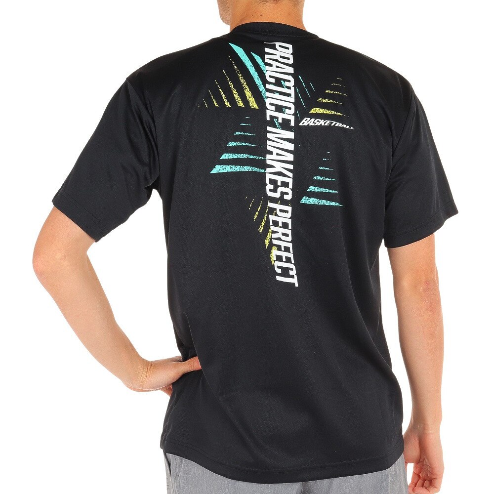 エックスティーエス（XTS）（メンズ）ドライ 吸汗速乾 メッセージTシャツ 751G1ES4410 BLK バスケットボールウェア 
