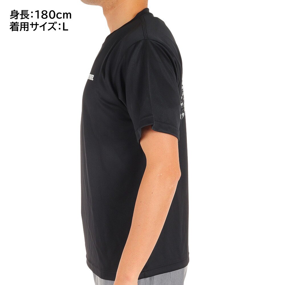 エックスティーエス（XTS）（メンズ）ドライ 吸汗速乾 メッセージTシャツ 751G1CD4401 BLK バスケットボールウェア 