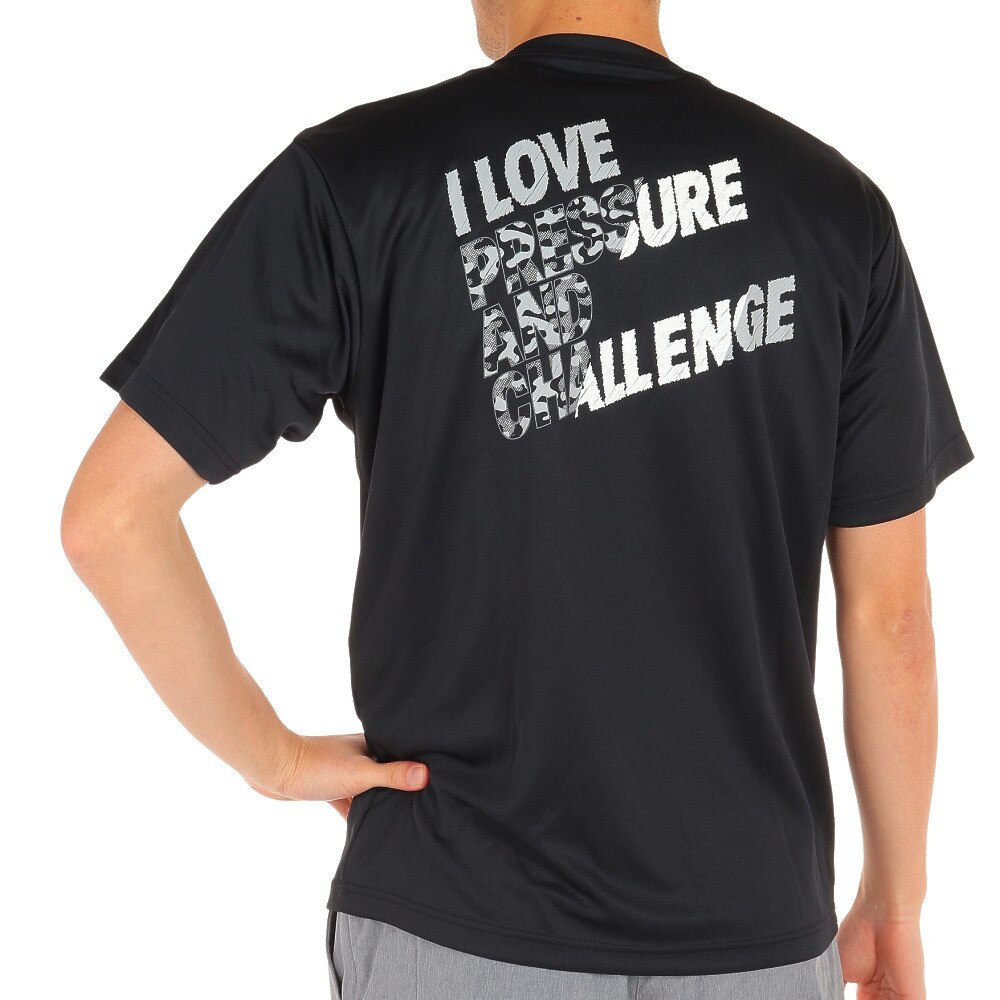 エックスティーエス（XTS）（メンズ）ドライ 吸汗速乾 メッセージTシャツ 751G1CD4401 BLK バスケットボールウェア 