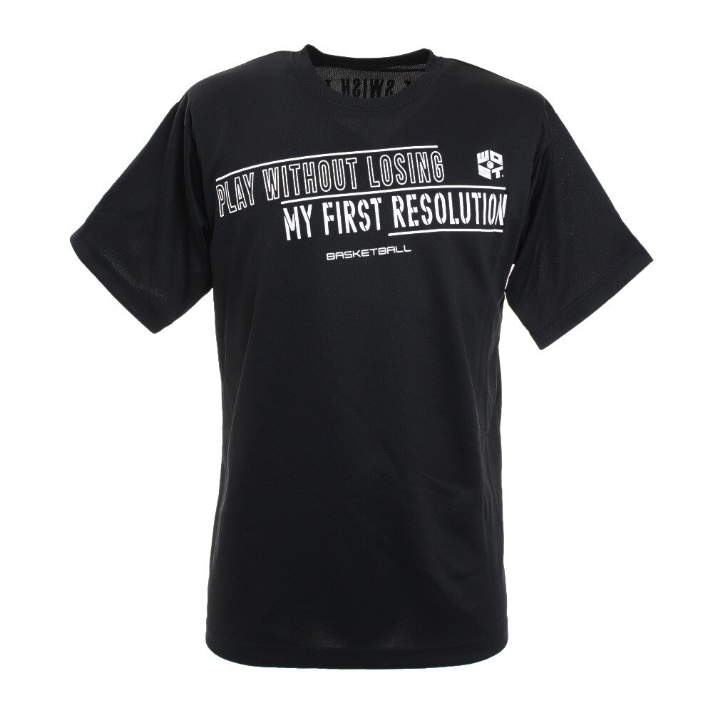  ドライプラス メッセージTシャツ 751G1ES4413 BLK