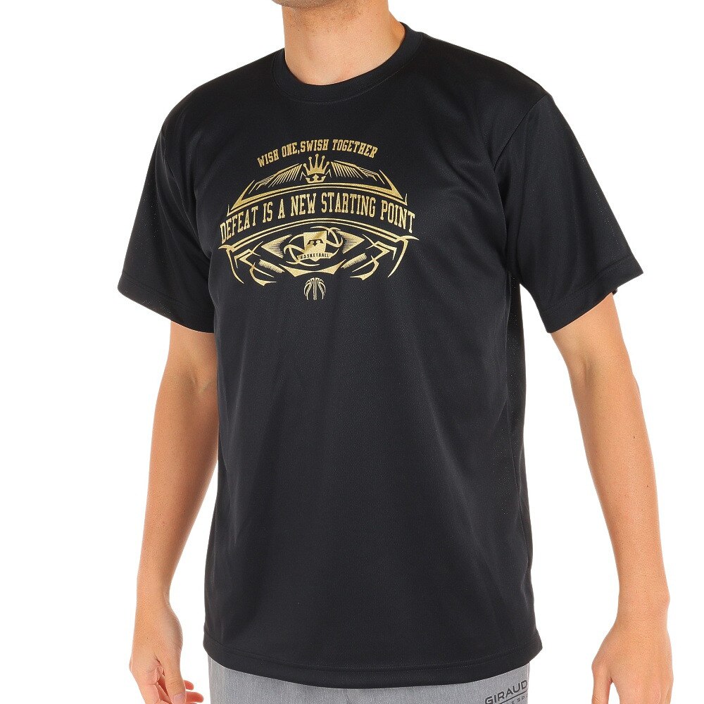  ドライプラス メッセージTシャツ 751G1ES4416 BLK
