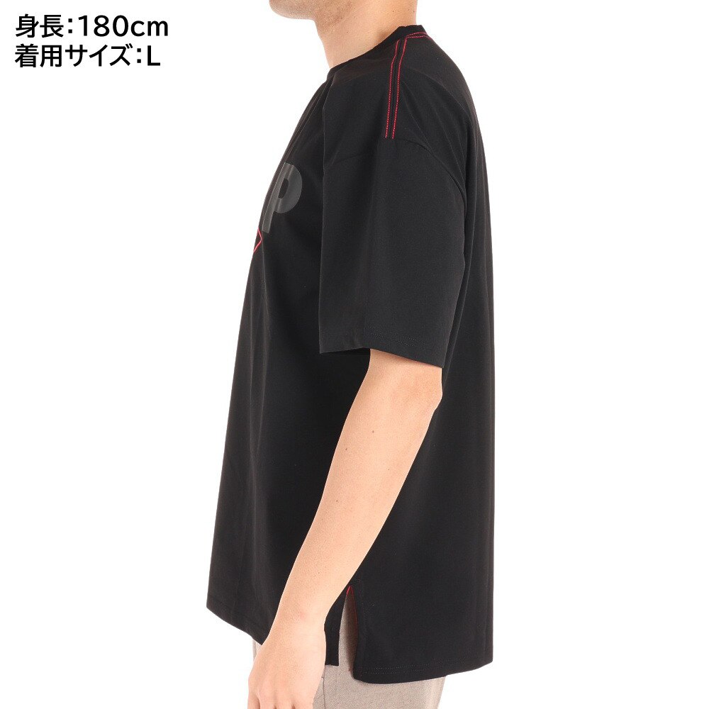 ライズ（RYZ）（メンズ）バスケットボールウェア HOOP ショートスリーブシャツ 751R1CD4521 BLK