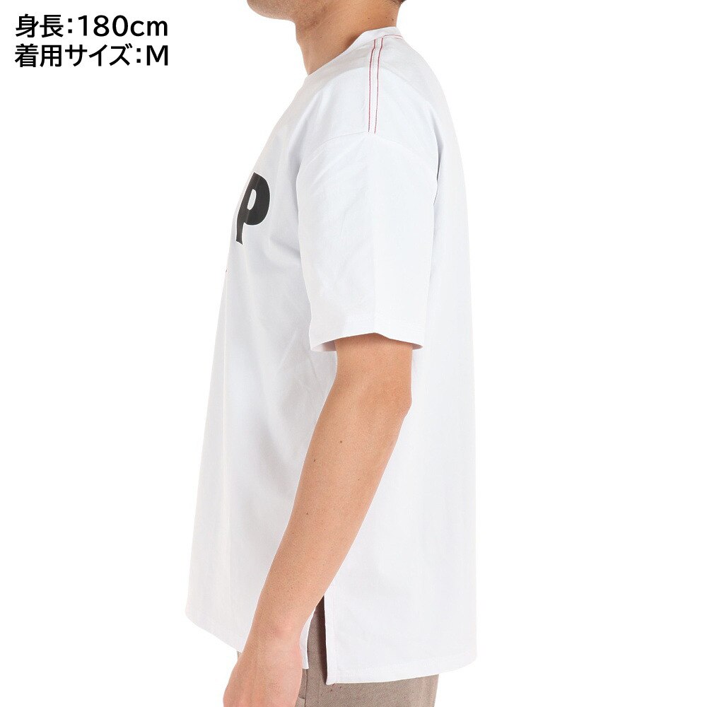 ライズ（RYZ）（メンズ）バスケットボールウェア HOOP ショートスリーブシャツ 751R1CD4521 WHT