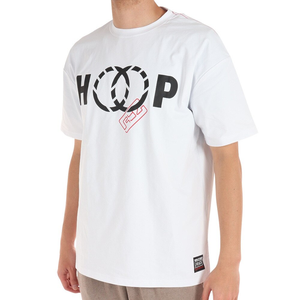 ライズ（RYZ）（メンズ）バスケットボールウェア HOOP ショートスリーブシャツ 751R1CD4521 WHT