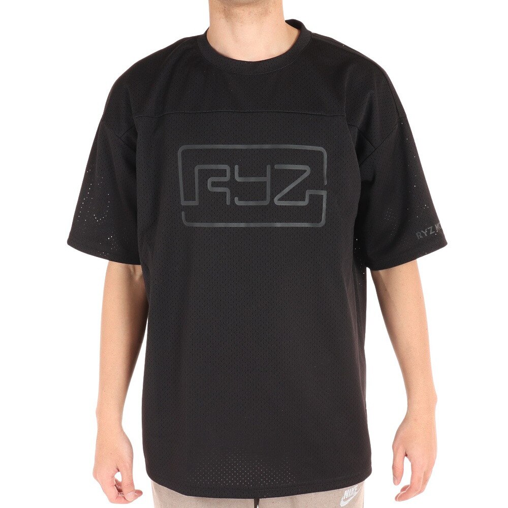 ライズ（RYZ）（メンズ）バスケットボールウェア ショートスリーブメッシュシャツ 751R1EG4516 BLK