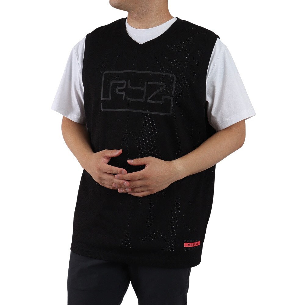 ライズ（RYZ）（メンズ）バスケットボールウェア ゲームシャツ 751R1EG4518 BLK