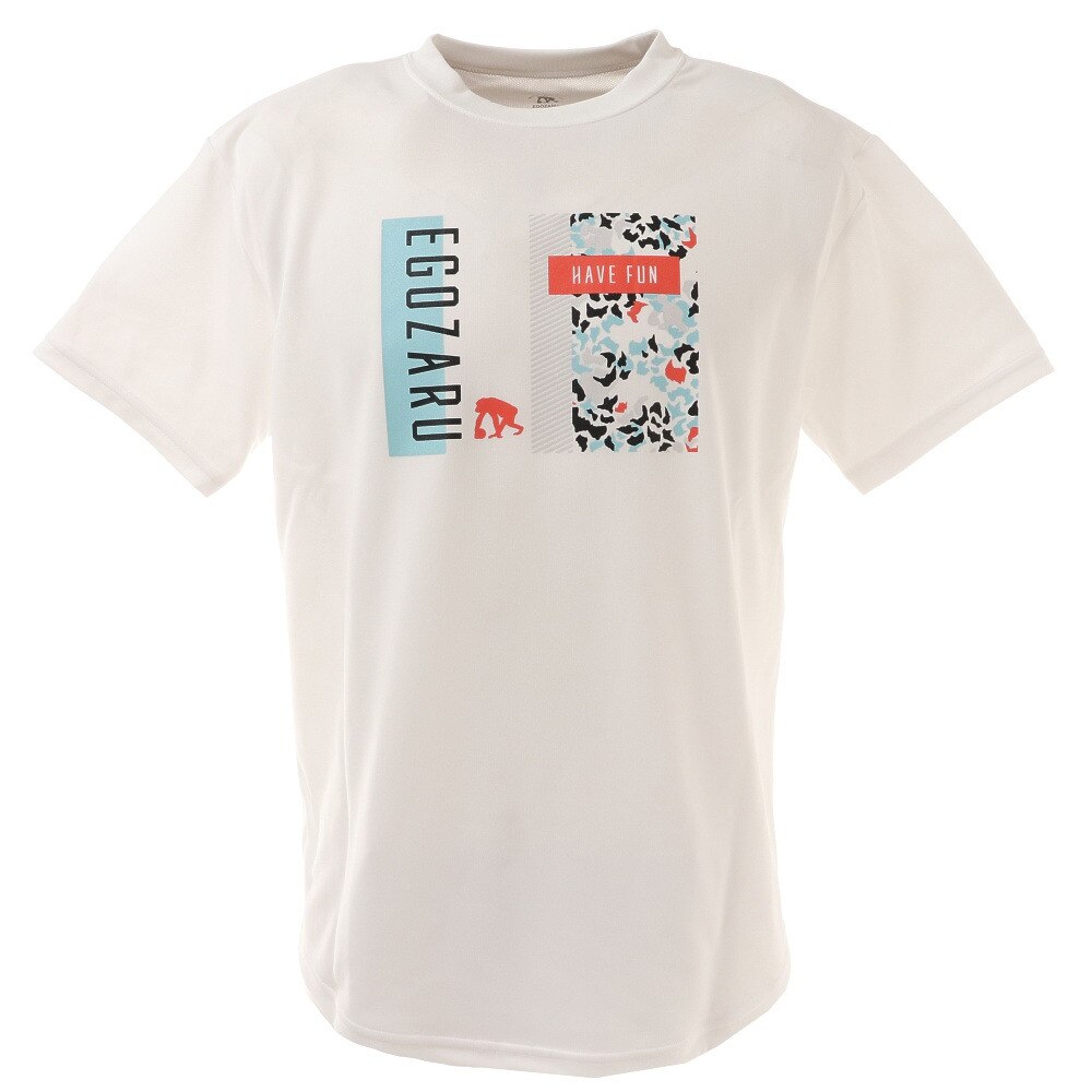 RECTANGLE LEOPARD Tシャツ EZST-2103-025