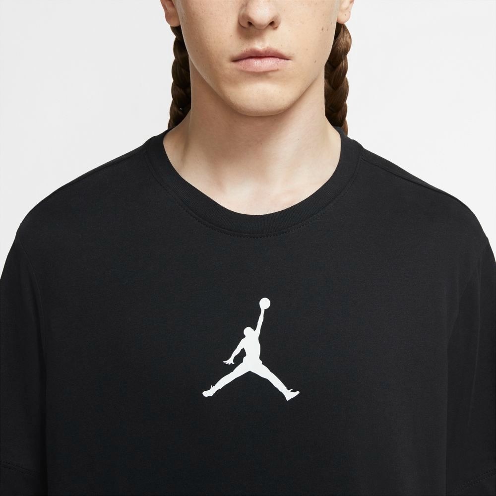ジョーダン（JORDAN）（メンズ）Tシャツ バスケットボールウェア ジャンプマン 半袖 ブラック CW5191-010