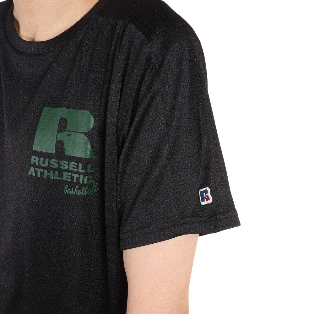 ラッセル（RUSSELL）（メンズ）バスケットボールウェア DRYPOWER PPTシャツ RBBM21S001 BLK