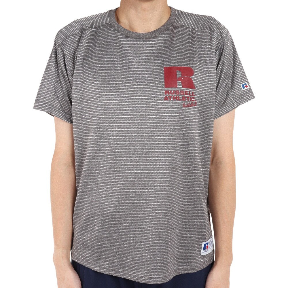 ラッセル（RUSSELL）（メンズ）バスケットボールウェア DRYPOWER PPTシャツ RBBM21S001 MGRY