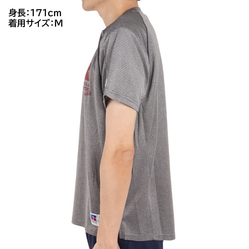 ラッセル（RUSSELL）（メンズ）バスケットボールウェア DRYPOWER PPTシャツ RBBM21S001 MGRY