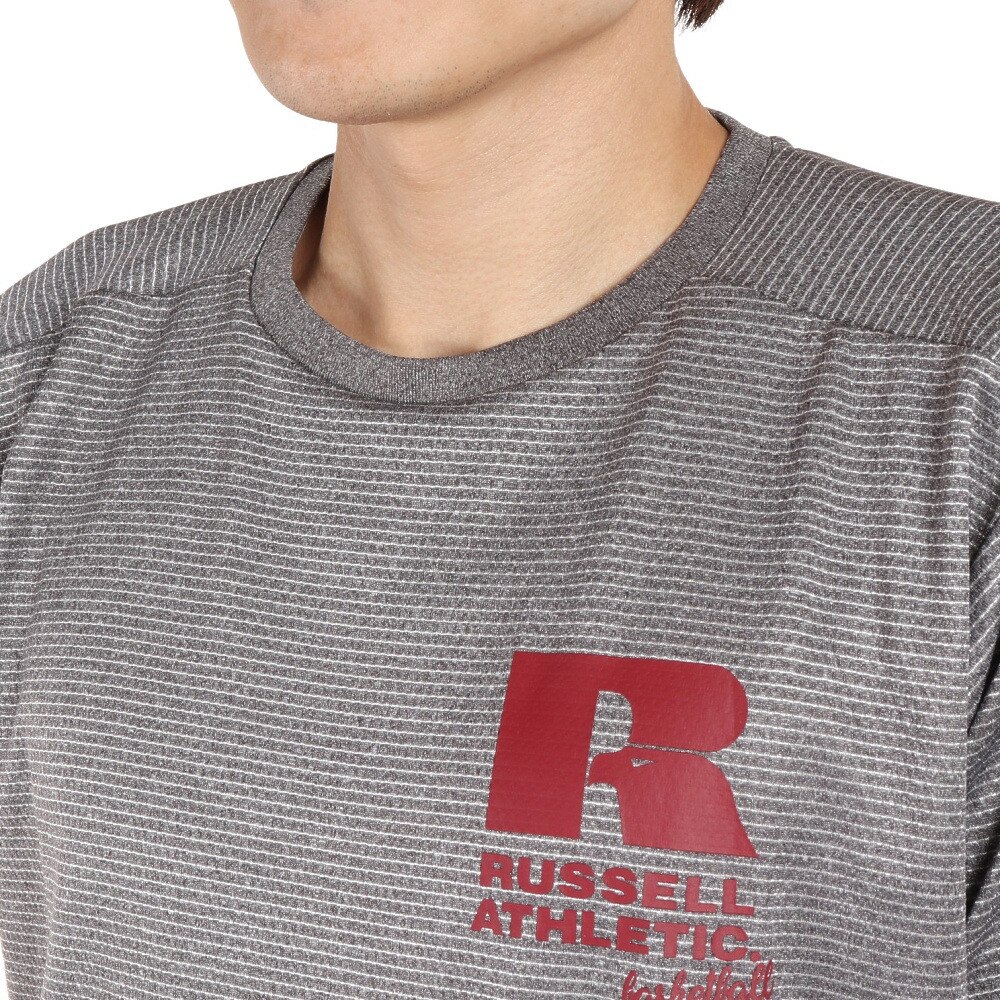 ラッセル（RUSSELL）（メンズ）バスケットボールウェア DRYPOWER PPTシャツ RBBM21S001 MGRY
