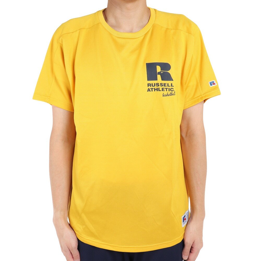 ラッセル（RUSSELL）（メンズ）バスケットボールウェア DRYPOWER PPTシャツ RBBM21S001 YEL