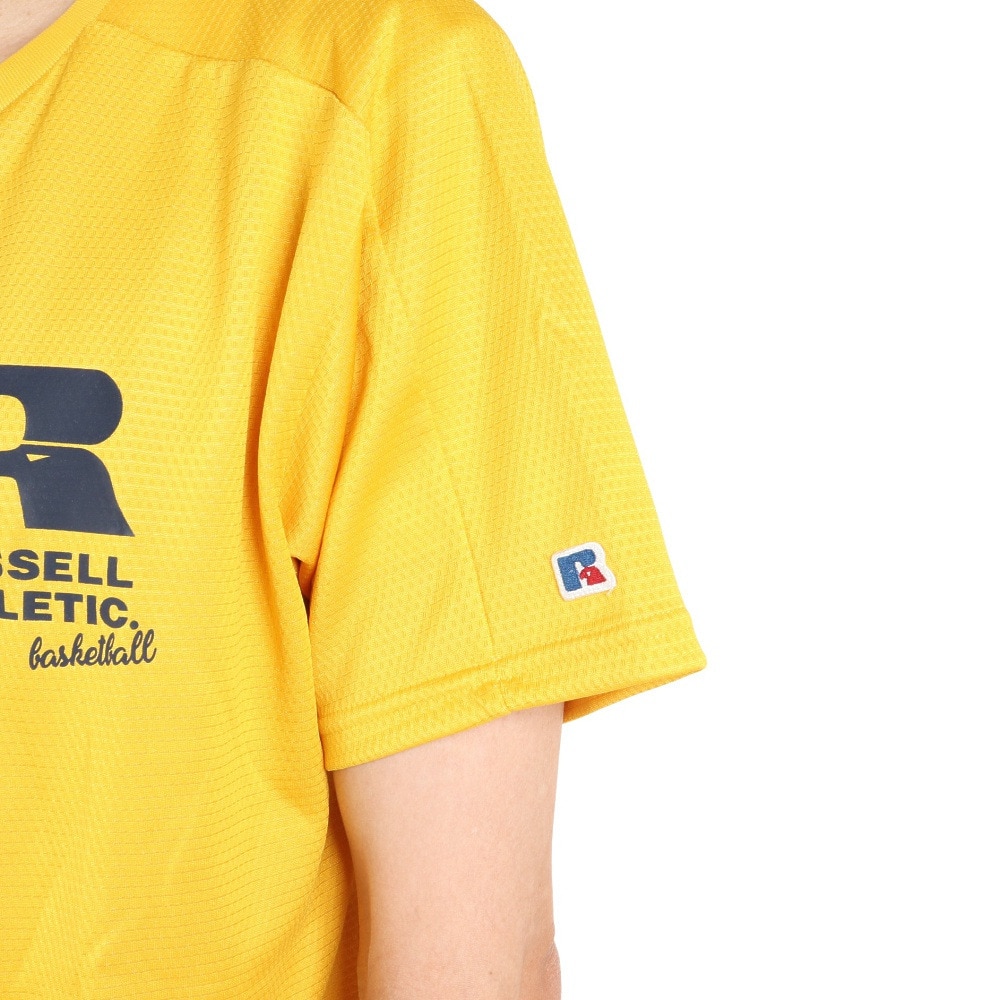 ラッセル（RUSSELL）（メンズ）バスケットボールウェア DRYPOWER PPTシャツ RBBM21S001 YEL