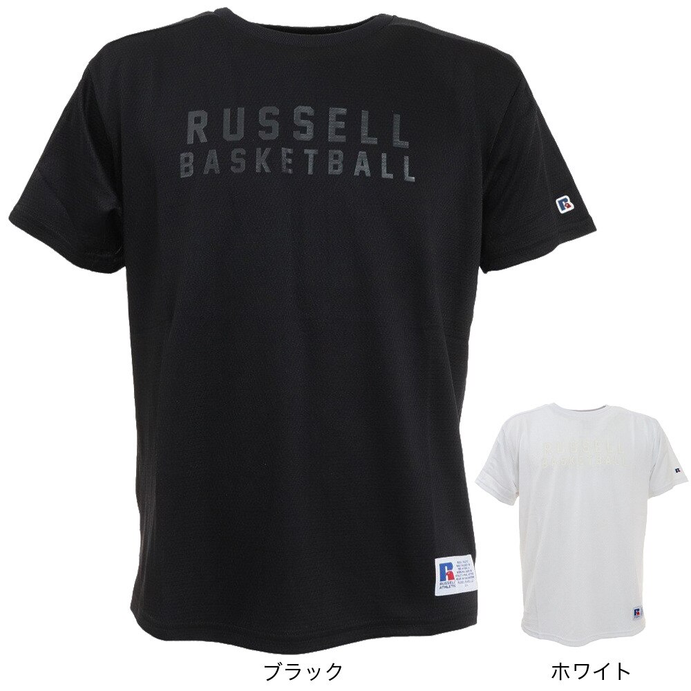 ラッセル（RUSSELL）（メンズ）バスケットボールウェア DRYPOWER PPTシャツ RBBM21S002 BLK