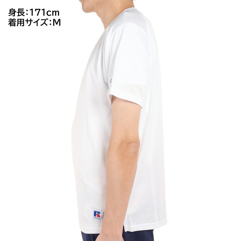 ラッセル（RUSSELL）（メンズ）バスケットボールウェア DRYPOWER PPTシャツ RBBM21S002 WHT