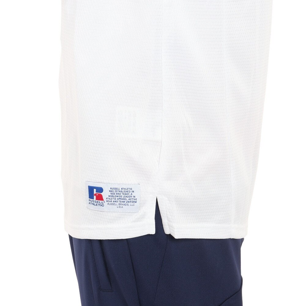 ラッセル（RUSSELL）（メンズ）バスケットボールウェア DRYPOWER PPTシャツ RBBM21S002 WHT