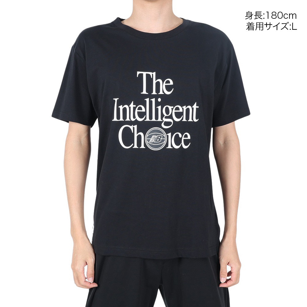 ニューバランス（new balance）（メンズ）バスケットボールウェア NB Hoops Essential 半袖Ｔシャツ MT13586BK★★★
