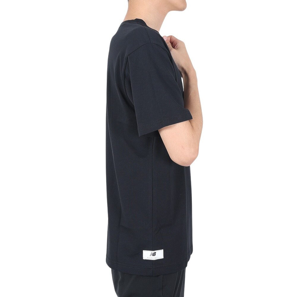ニューバランス（new balance）（メンズ）バスケットボールウェア NB Hoops Essential 半袖Ｔシャツ MT13586BK★★★