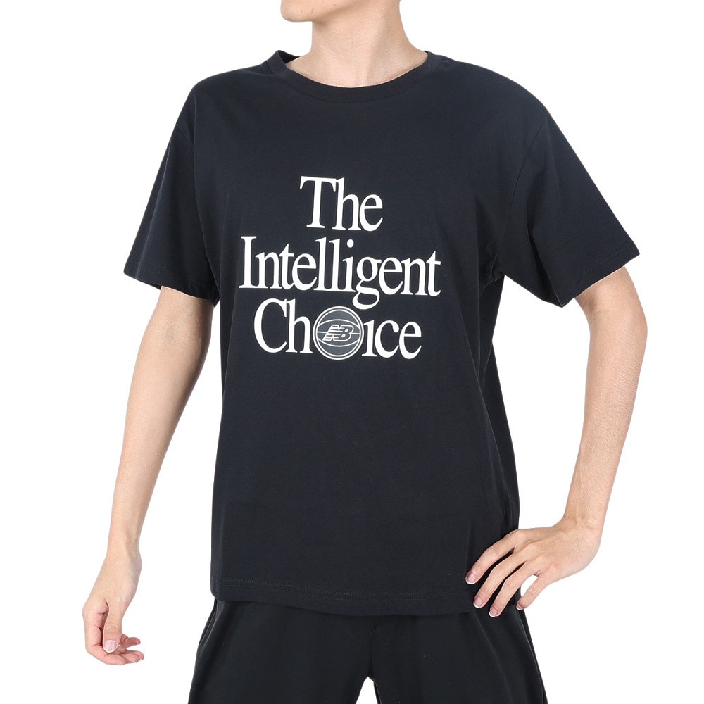 ニューバランス（new balance）（メンズ）バスケットボールウェア NB Hoops Essential 半袖Ｔシャツ MT13586BK★★★