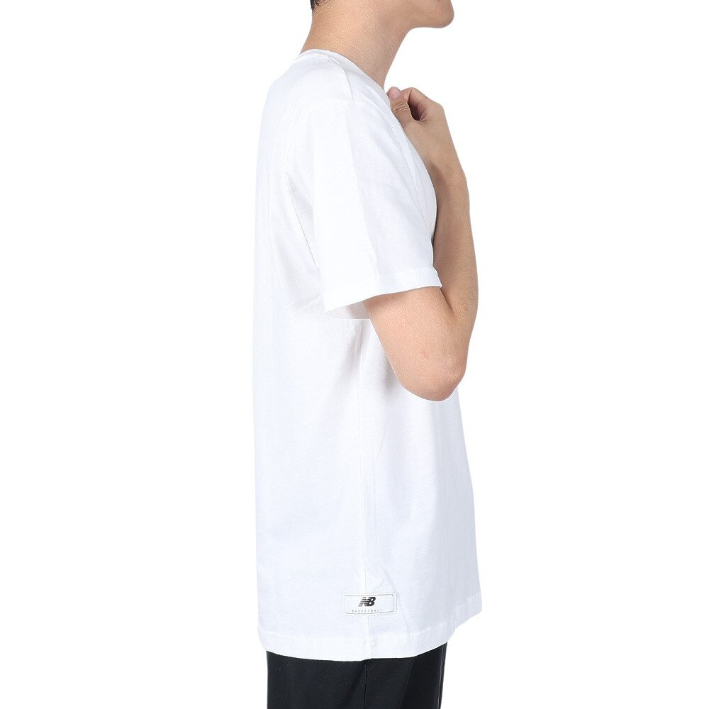 ニューバランス（new balance）（メンズ）バスケットボールウェア NB Hoops Essential 半袖Ｔシャツ MT13586WT★★★