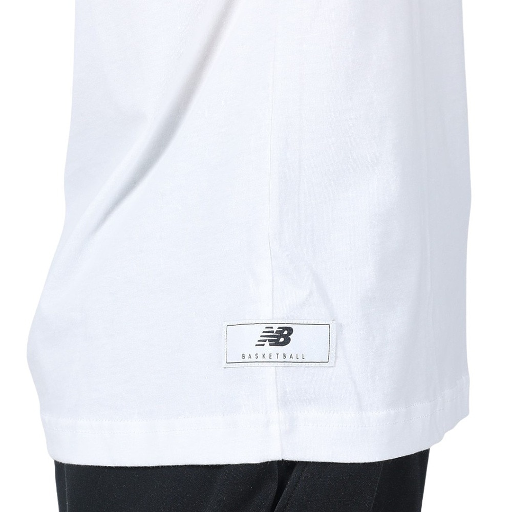 ニューバランス（new balance）（メンズ）バスケットボールウェア NB Hoops Essential 半袖Ｔシャツ MT13586WT★★★