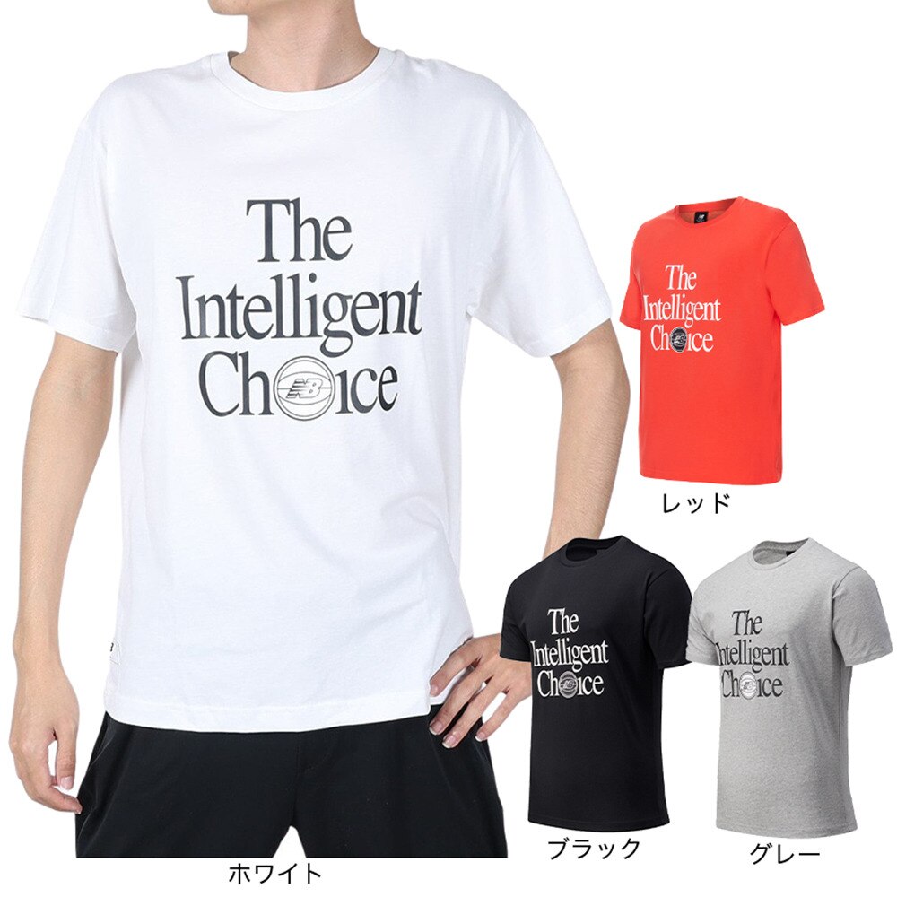 ニューバランス（new balance）（メンズ）バスケットボールウェア NB Hoops Essential 半袖Ｔシャツ MT13586WT