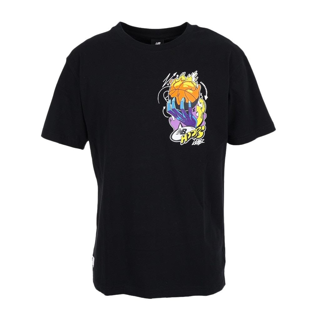 ニューバランス（new balance）（メンズ）バスケットボールウェア Hoops Tシャツ MT13591BK★★★