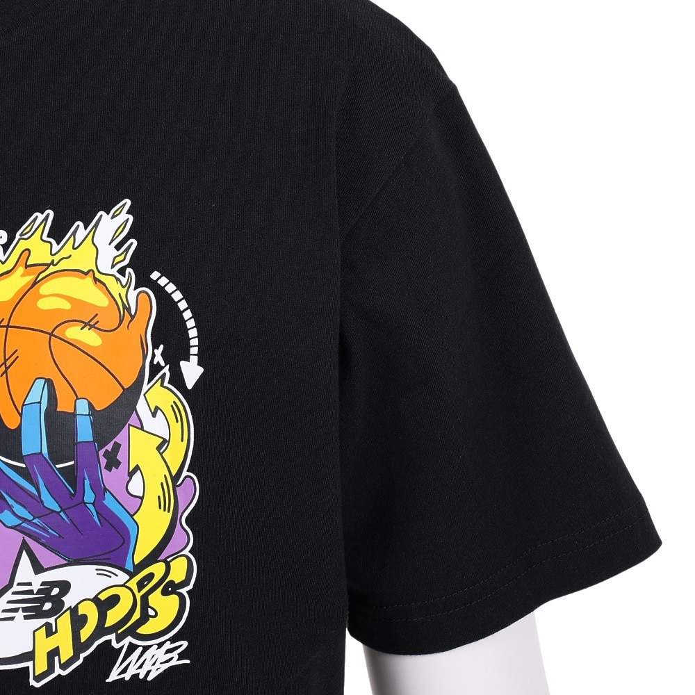 ニューバランス（new balance）（メンズ）バスケットボールウェア Hoops Tシャツ MT13591BK