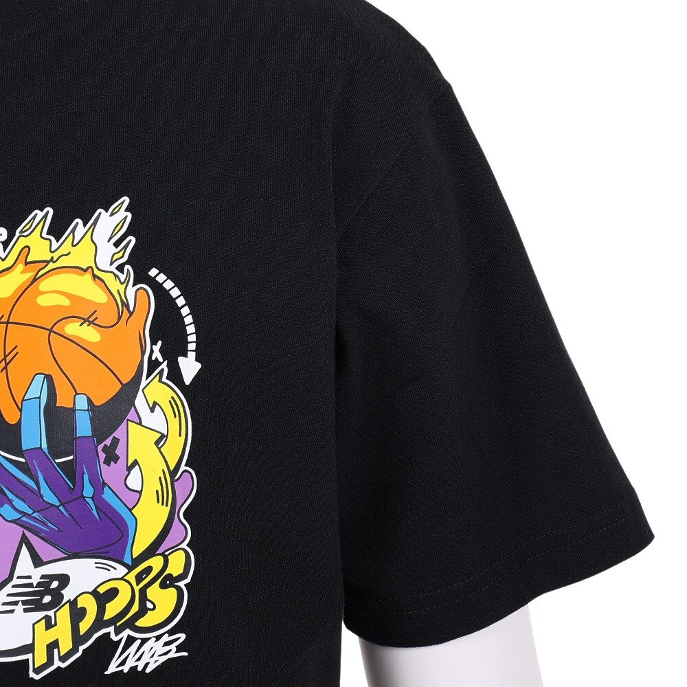 ニューバランス（new balance）（メンズ）バスケットボールウェア Hoops Tシャツ MT13591BK★★★