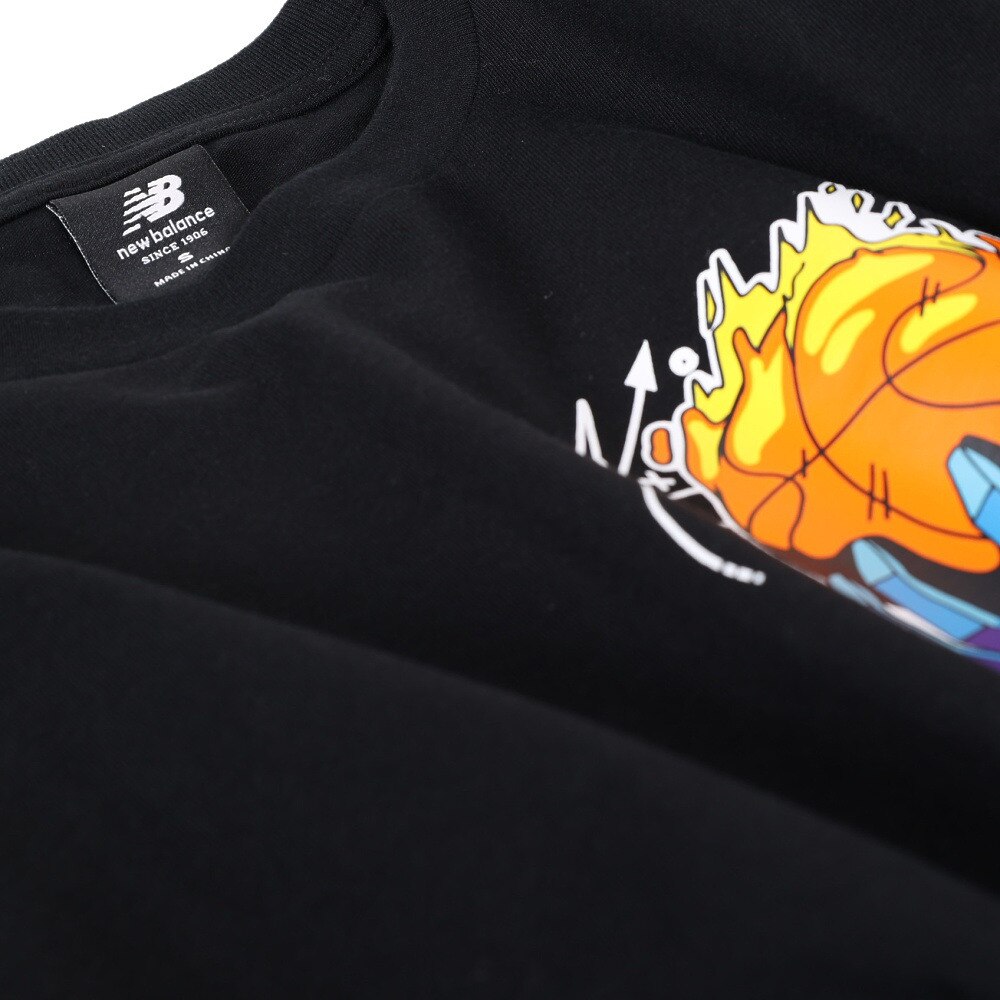 ニューバランス（new balance）（メンズ）バスケットボールウェア Hoops Tシャツ MT13591BK★★★