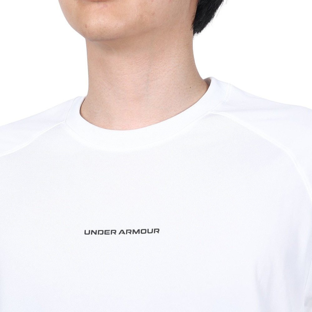 アンダーアーマー（UNDER ARMOUR）（メンズ）バスケットボールウェア ロングショット 半袖Tシャツ 2.0 1371938 100 速乾