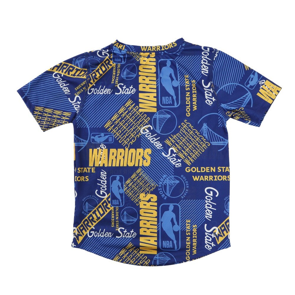 エヌビーエー（NBA）（キッズ）バスケットボールウェア ジュニア ウォリアーズ プリント Tシャツ PK2B3FEEU WARRIORS NBA