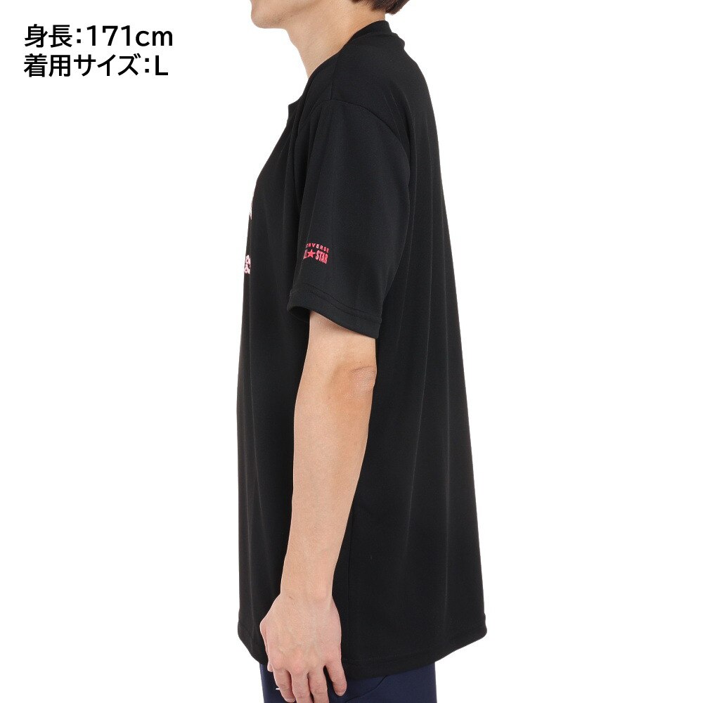 コンバース（CONVERSE）（メンズ）バスケットボールウェア プリントTシャツ CB221360-1900