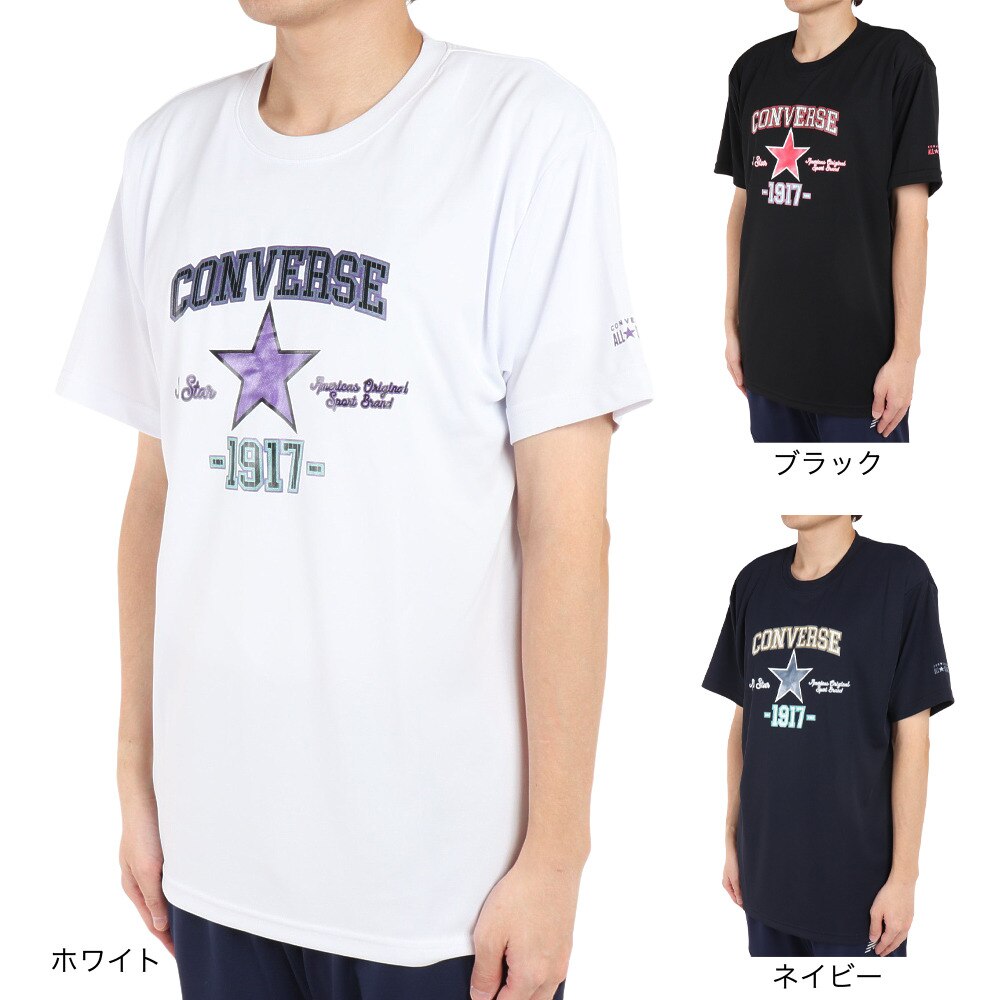 コンバース（CONVERSE）（メンズ）バスケットボールウェア プリントTシャツ CB221360-1100