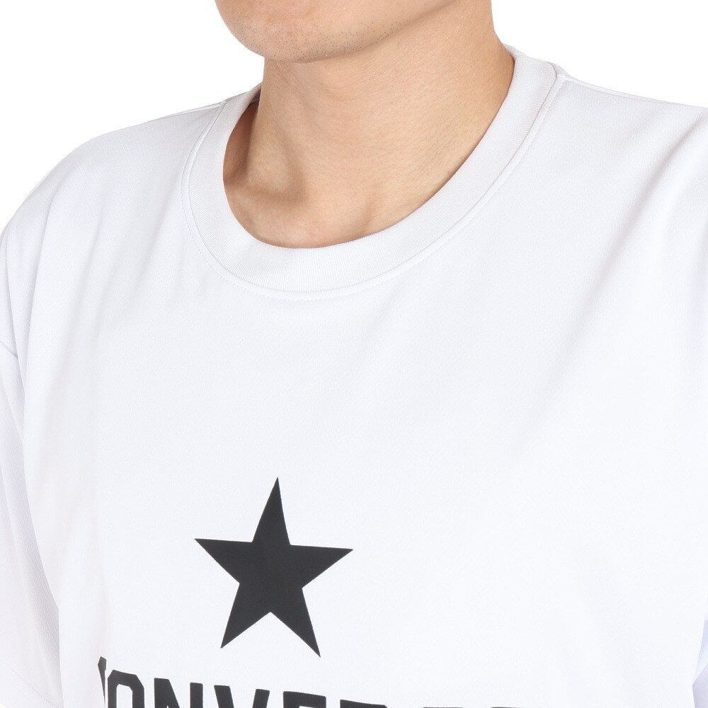 コンバース（CONVERSE）（メンズ）バスケットボールウェア プリントTシャツ CB221358-1100