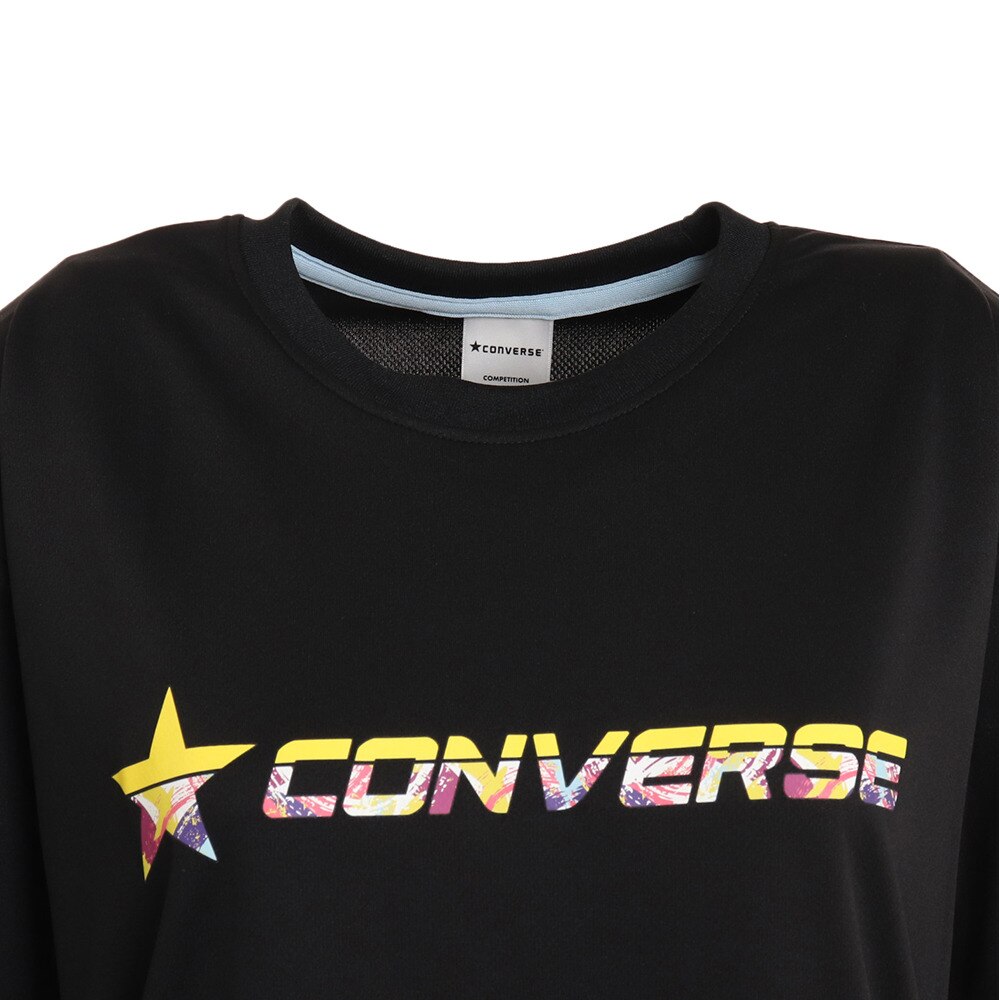 コンバース（CONVERSE）（レディース）バスケットボールウェア プリントTシャツ CB321351-1900