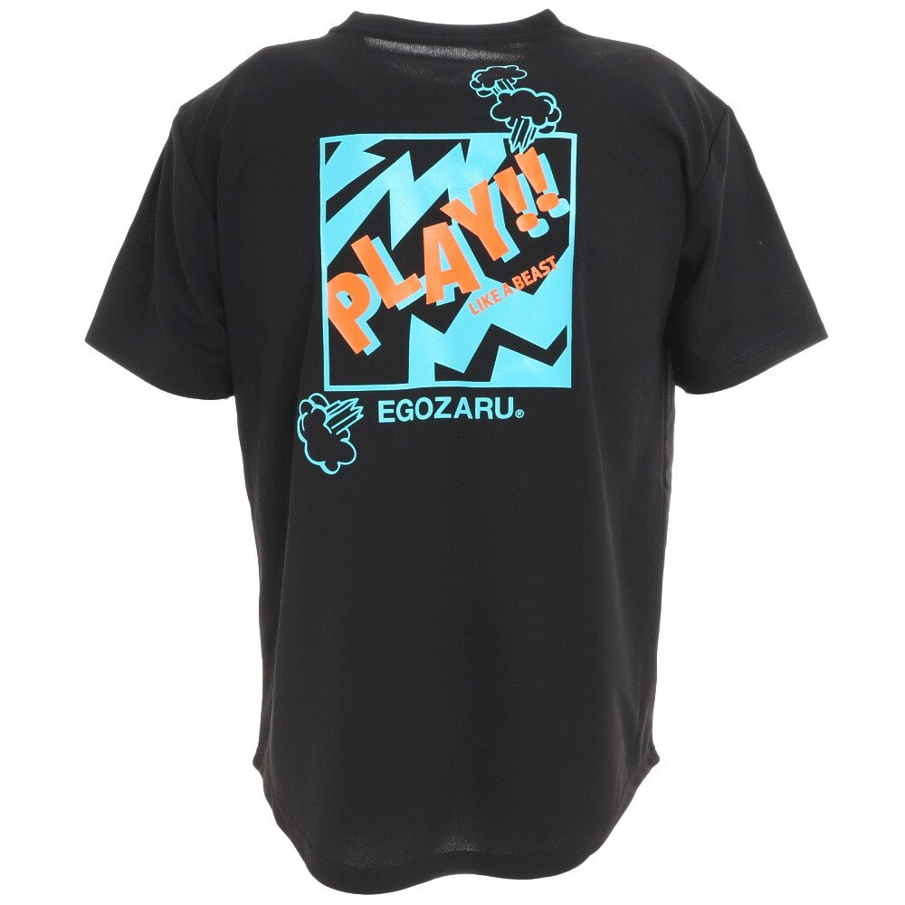 エゴザル（EGOZARU）（メンズ）バスケットボールウェア アメコミプレイ バックプリントTシャツ EZST-S2203-012
