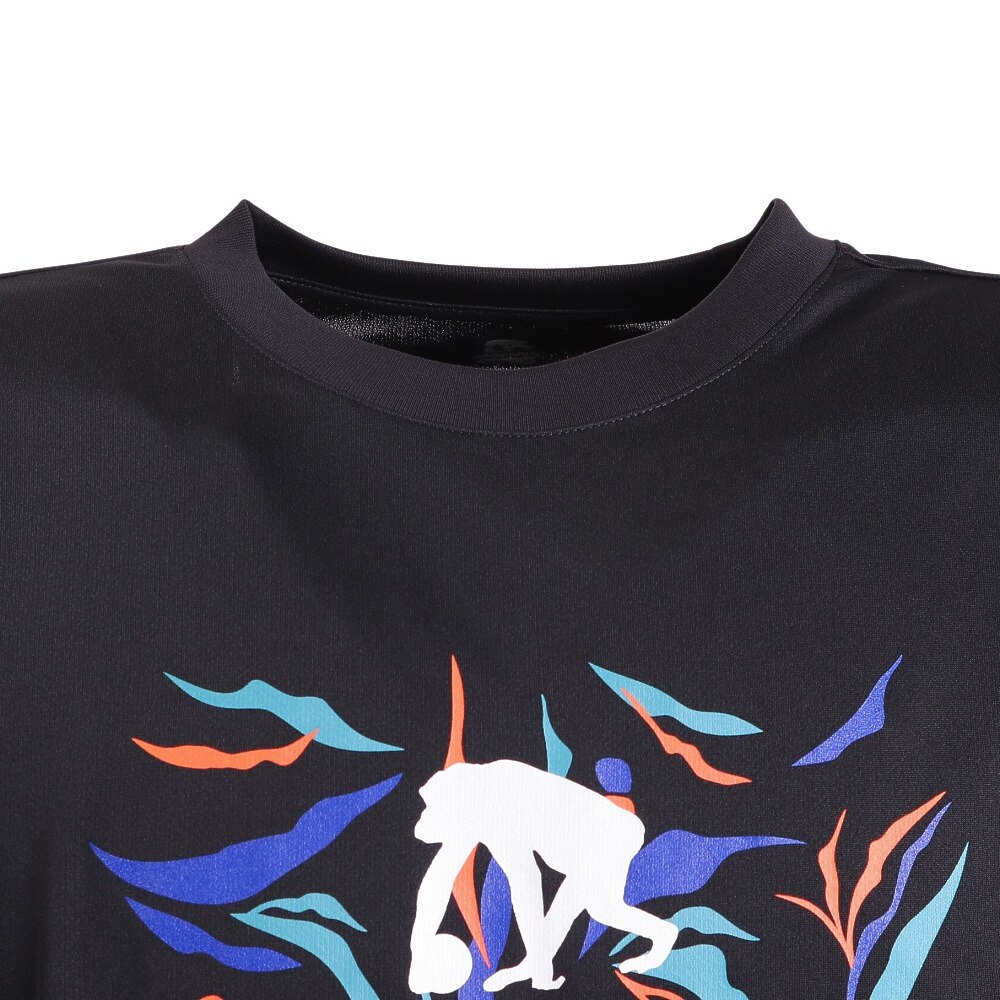 エゴザル（EGOZARU）（メンズ）バスケットボールウェア ナローリーフロゴTシャツ EZST-S2240-012