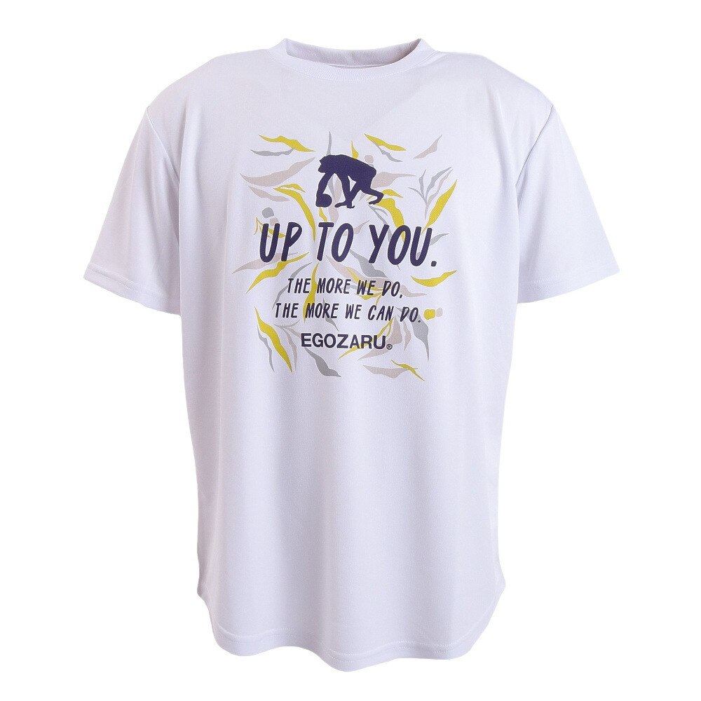 エゴザル（EGOZARU）（メンズ）バスケットボールウェア ナローリーフロゴTシャツ EZST-S2240-025