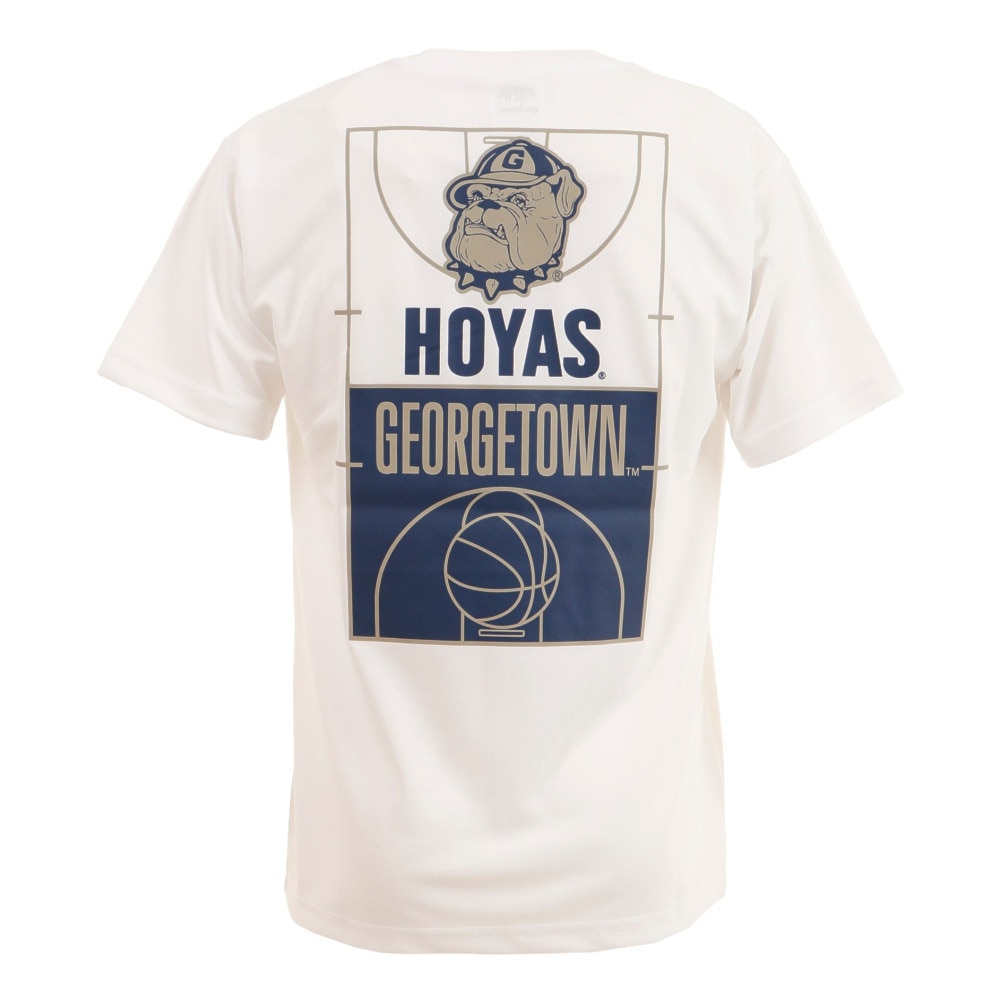 カレッジ（College）（メンズ）バスケットボールウェア UVカット プラクティスシャツHOYAS CL8212008 NCAA Tシャツ ジョージタウン ホヤス 練習着 冷感 速乾