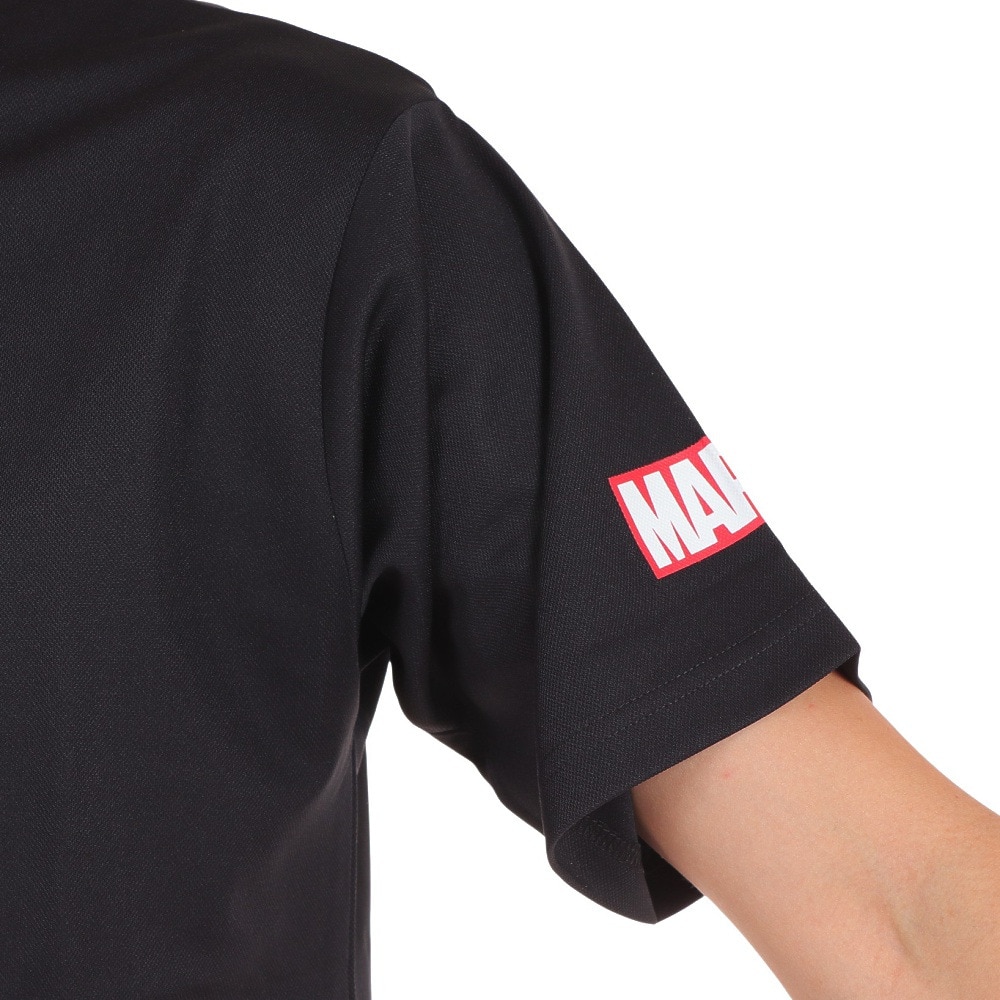 マーベル（MARVEL）（メンズ）バスケットボール ウェア UVカット キャラクター デッドプール 半袖 Tシャツ DS0212011  吸汗速乾 抗菌防臭 冷感