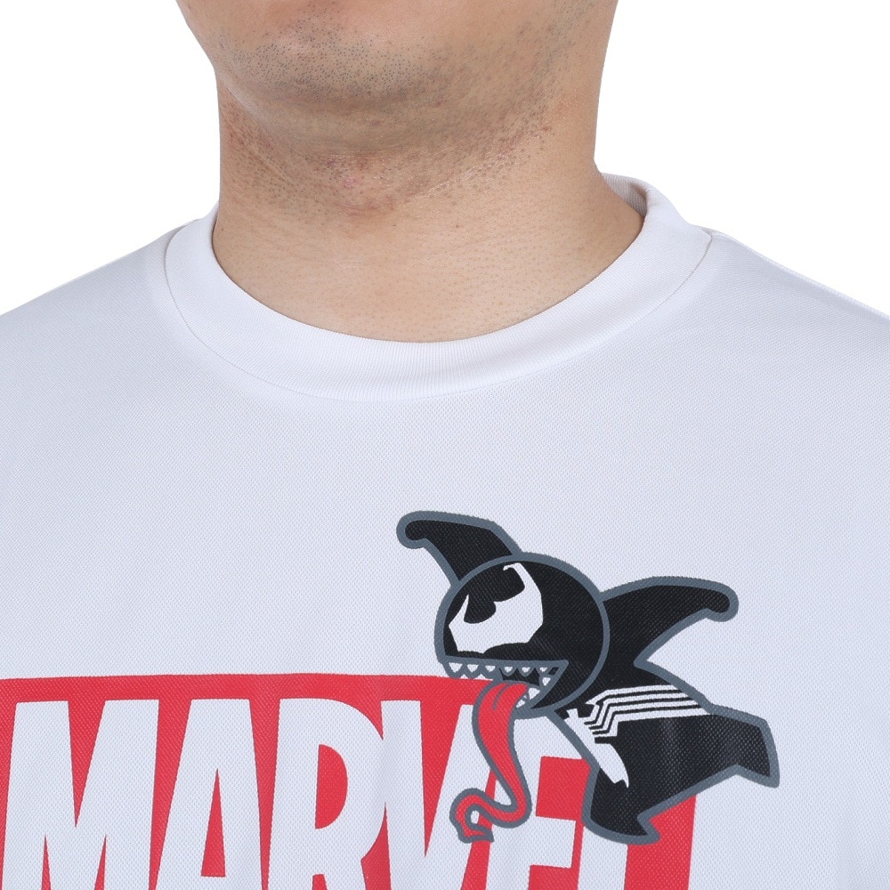 マーベル（MARVEL）（メンズ）バスケットボール ウェア UVカット キャラクター マーベル スパイダーマン&ヴェノム 半袖 Tシャツ DS0212012  吸汗速乾 冷感