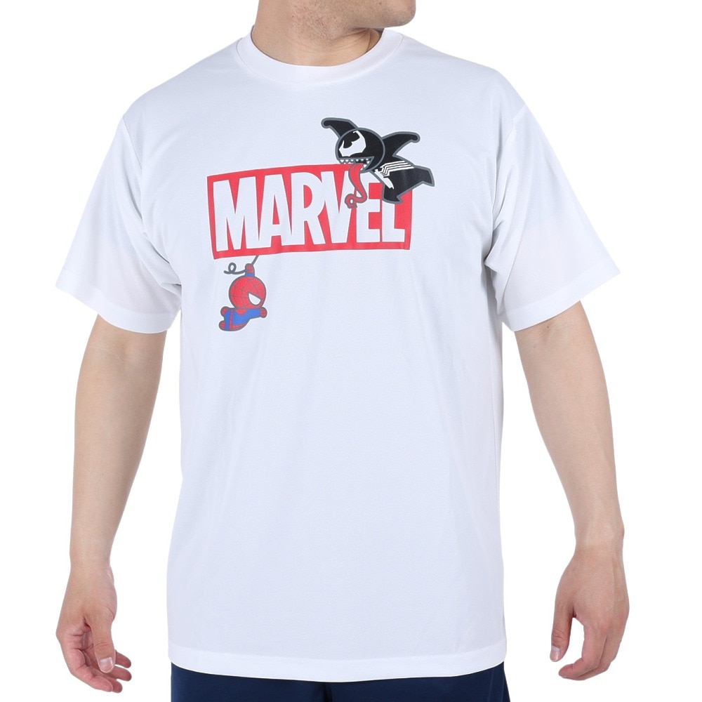 マーベル（MARVEL）（メンズ）バスケットボール ウェア UVカット キャラクター マーベル スパイダーマン&ヴェノム 半袖 Tシャツ DS0212012  吸汗速乾 冷感