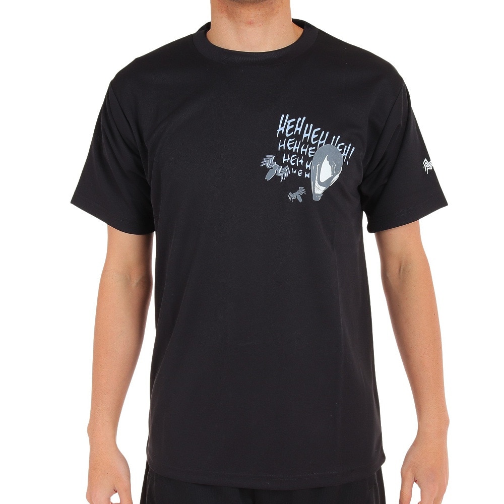マーベル（MARVEL）（メンズ）バスケットボール ウェア UVカット キャラクター ヴェノム VENOM 半袖 Tシャツ DS0212014 吸汗速乾 抗菌防臭 冷感