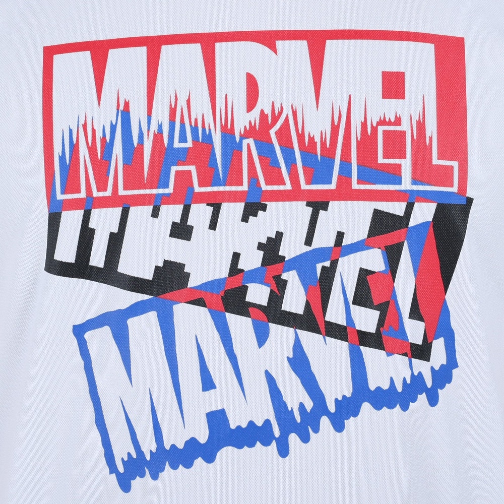 マーベル（MARVEL）（メンズ）バスケットボール ウェア UVカット キャラクター マーベル ロゴ 半袖 Tシャツ DS0212015 吸汗速乾 抗菌防臭 冷感